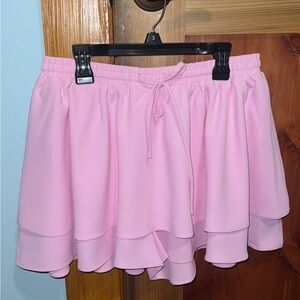 Pink Skirt with built in shorts!